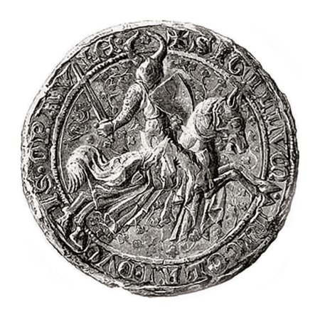 Pečeť Mikuláše II. Opavského, 1318