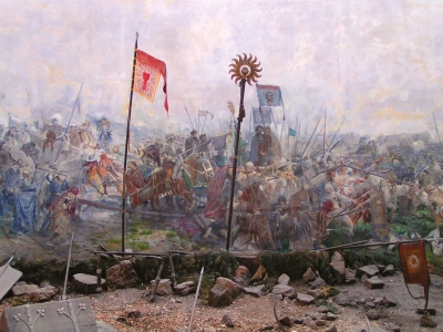 Panoráma bitvy u Lipan, Luděk Marold, 1898