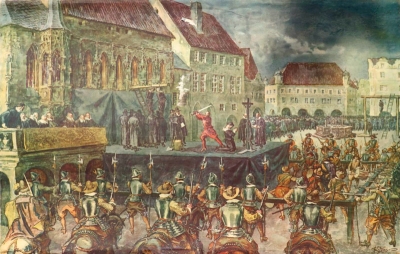 Poprava na Staroměstském náměstí 1621, školní plakát