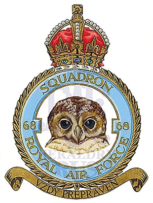 Znak 68. perutě nočních stíhačů 
RAF
