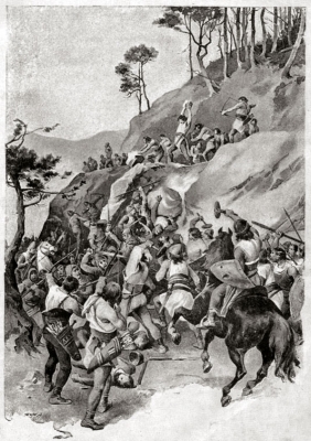 Bitva u Wogastisburgu; Věnceslav Černý, Obrázkové dějiny národa českého, 1893