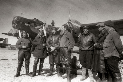Členové polární letecké výpravy SSSR 1937