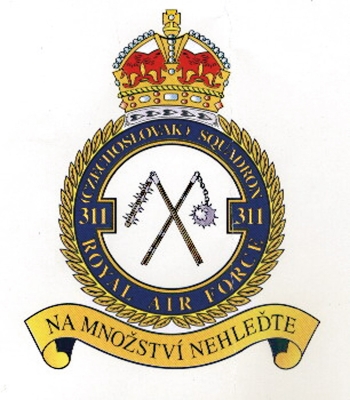 Badge of the 311th Czechoslovak Bomber Squadron of the RAF
