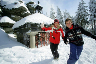 Winter in Südböhmen und im Bayrischen Wald