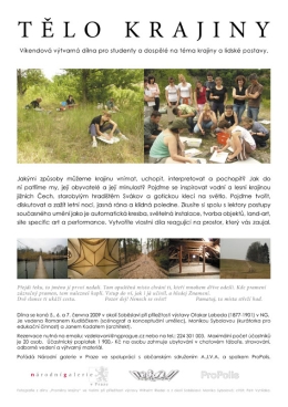 TĚLO KRAJINY – víkendová výtvarná dílna