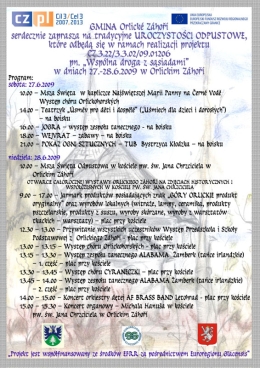 W Orlickim Záhoří Uroszystosci odpustowe