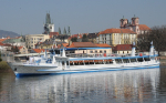 Die Elbe von Bord des Schiffes Porta Bohemica