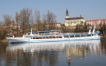Die Elbe von Bord des Schiffes Porta Bohemica