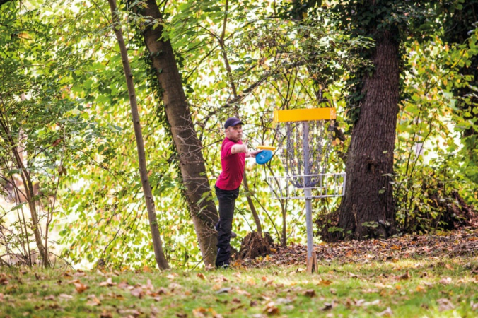 Discgolf v Mertových sadech