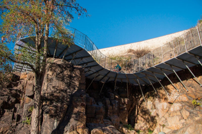 Unikátní lávka cyklostezky v Kadani