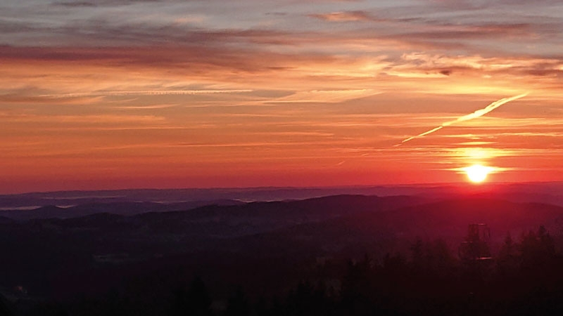Úsvit nového dne, pohled ze Zadova