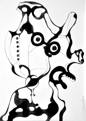 Galerie MIllennium Věra Janoušková, Hlava, litografie,30 x 42 cm