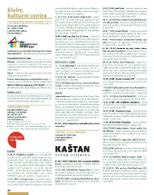 Kluby, kulturní centra září 2021