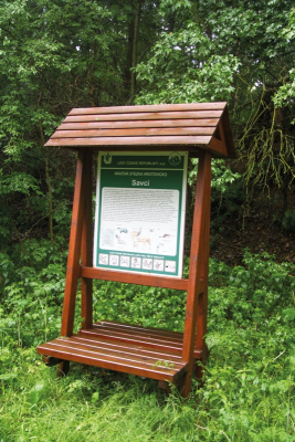 Zastavení Savci na naučné stezce Hrotovicko