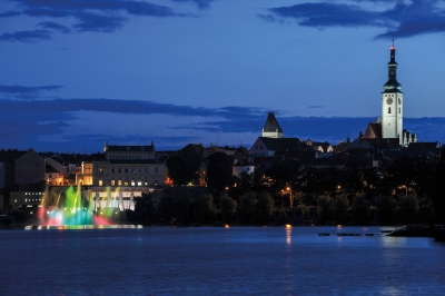 Světelná show na Jordáně