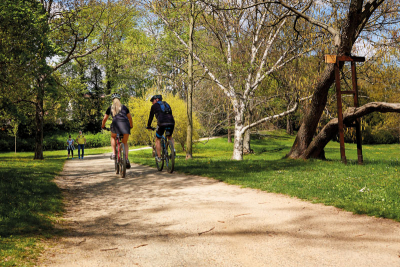 Cyklostezka Ohře v kláštereckém parku