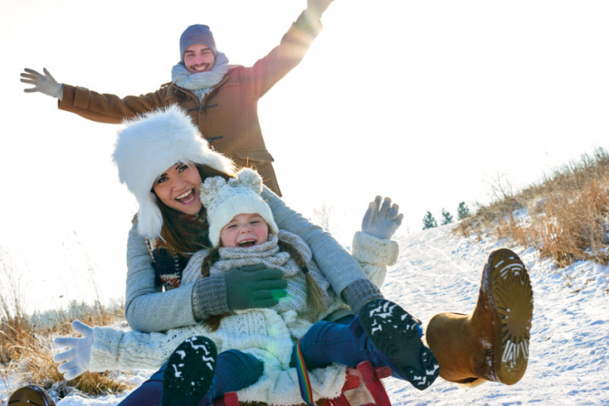 S rodinou za zimou do Mariánek