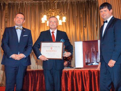 Mgr. Martin Baxa, ministr kultury, Ing. Jaroslav Dohnálek, starosta Boskovic, Bc. Libor Honzárek, předseda SHS ČMS