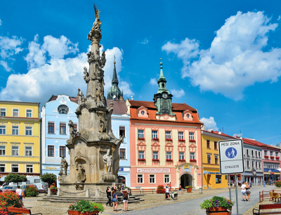 Náměstí Míru, kde stezka začíná