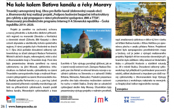 Na kole kolem Baťova kanálu a řeky Moravy