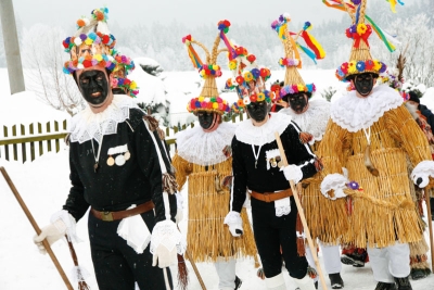 Masky slaměného a kominíka z Vortové