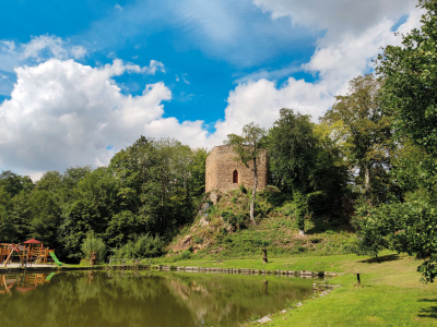 Salon, pozůstatky hradu v zámeckém parku