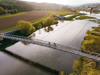 Cyklostezka přes Berounku v Hýskově