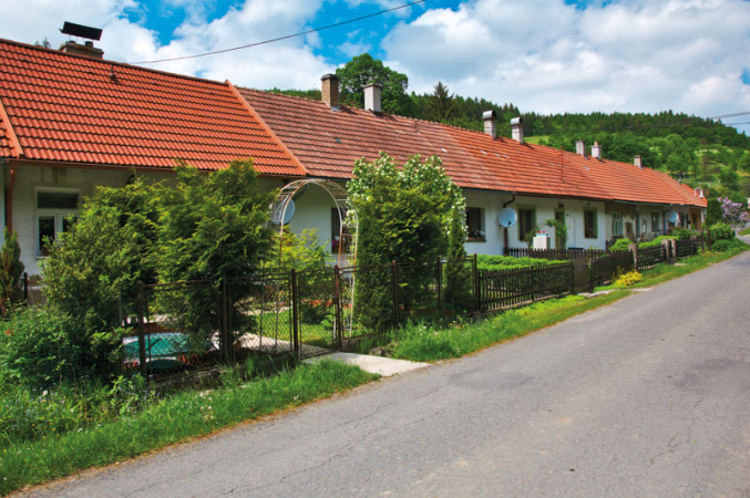 Původní domy dělnické kolonie