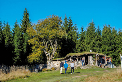 Rote Grube – häufiger Anhalt der Touristen