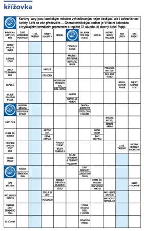 Křížovka PP 10/2023