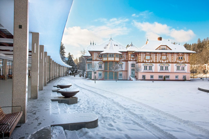 Luhačovice v zimě