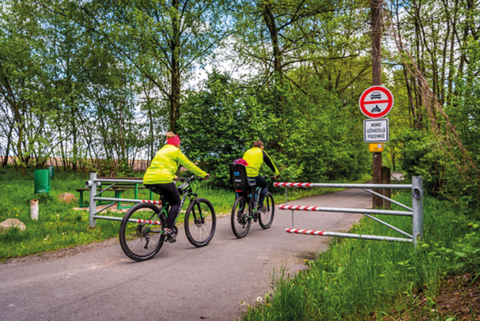 Železná cyklotrasa na české straně