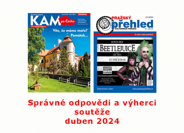 Výherci soutěží duben 2024