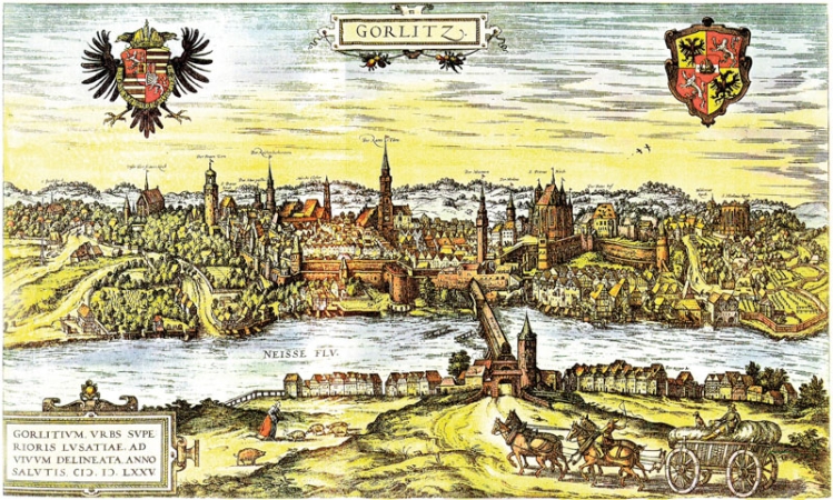 Město Görlitz v Sasku (Zhořelec)