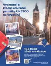 Vychutnej si krásné adventní památky UNESCO na Vysočině