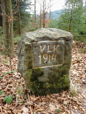 Pomníček posledního 
zastřeleného vlka v roce 1914