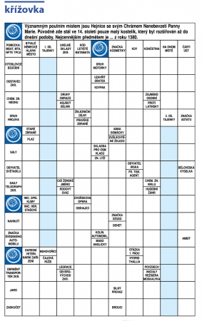 Křížovka PP 1/2025