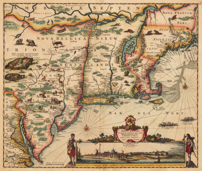 Heřmanova mapa Nové  Anglie
