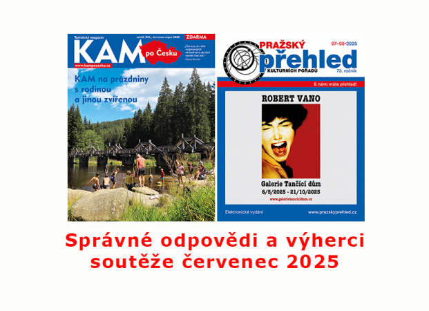 Výherci soutěží červenec 2025