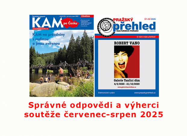 Výherci soutěží červenec-srpen 2025