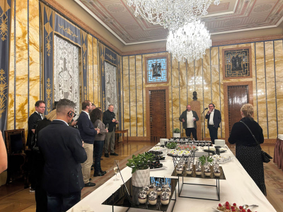 Náměstek primátora Petr Hlaváček a ředitel památkové péče Jiří Skalický