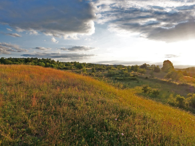 Malebná krajina Doupovských hor