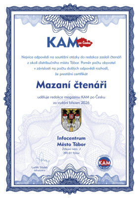 Březen 2026 Infocentrum Město Tábor