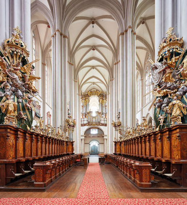 Interiér klášterního kostela Zwettl