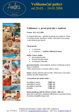 Wellness hotel Rezidence Ambra 