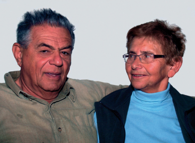 With husband Petr (2008)