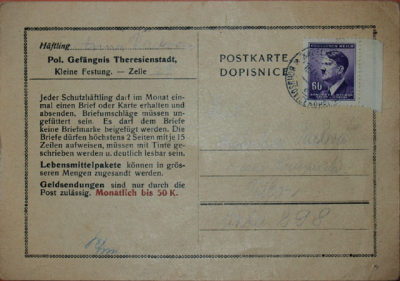 Dopisnice – Terezín 1943