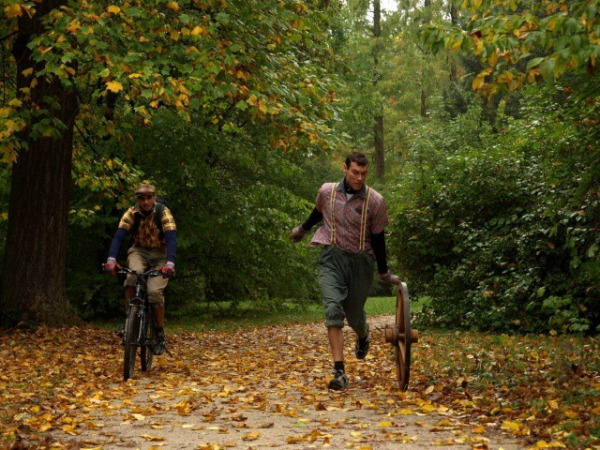 Koulení kola z Lednice do Brna