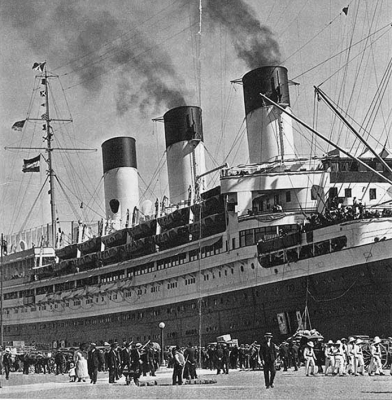 Cap Arcona, luxurious German ocean liner