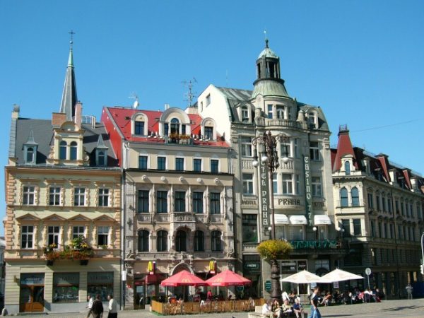 Besichtigungsrundgang durch alte Gassen von Reichenberg (tschechisch Liberec) 